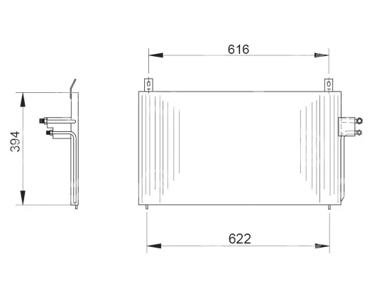 kondenzátor OEM 90457680 / 1850017, OPEL OMEGA A (16_, 17_, 19_)